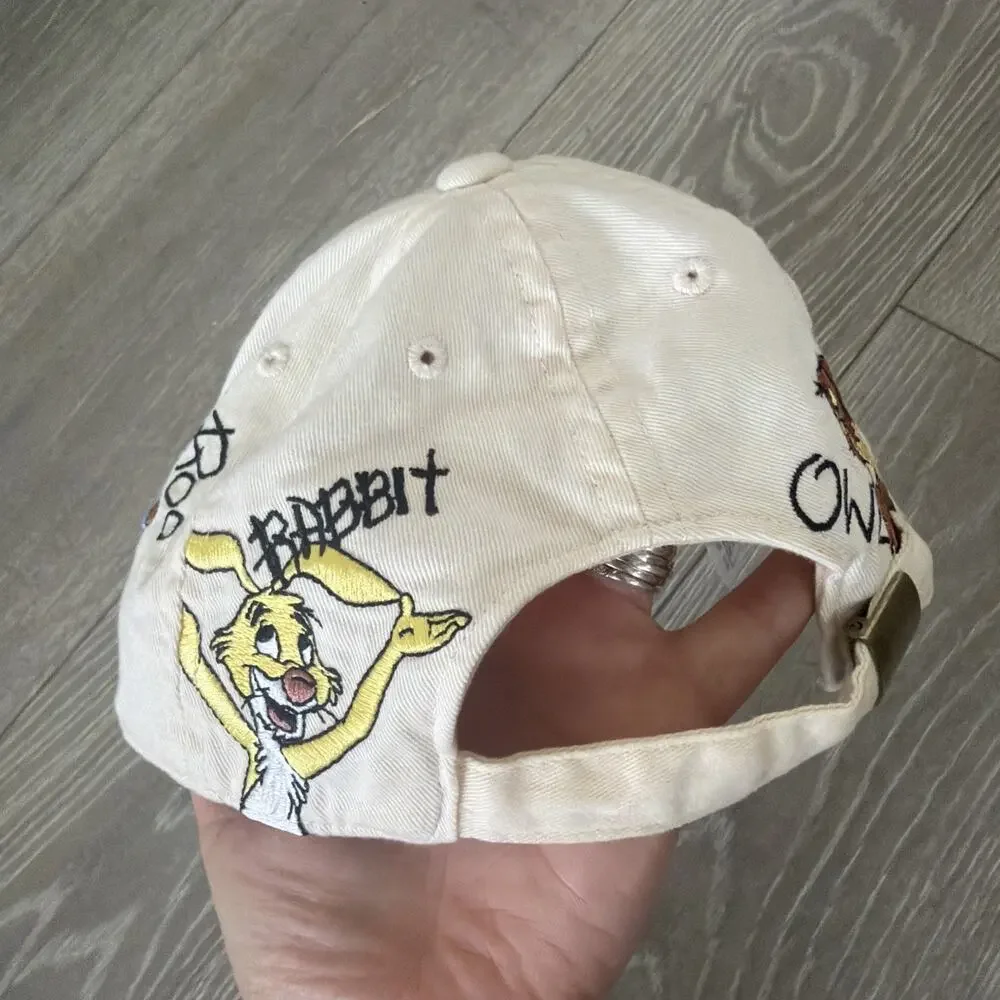 Vintage Walt Disney World Winnie Pooh + friends hat Sz YOUTH embroidered